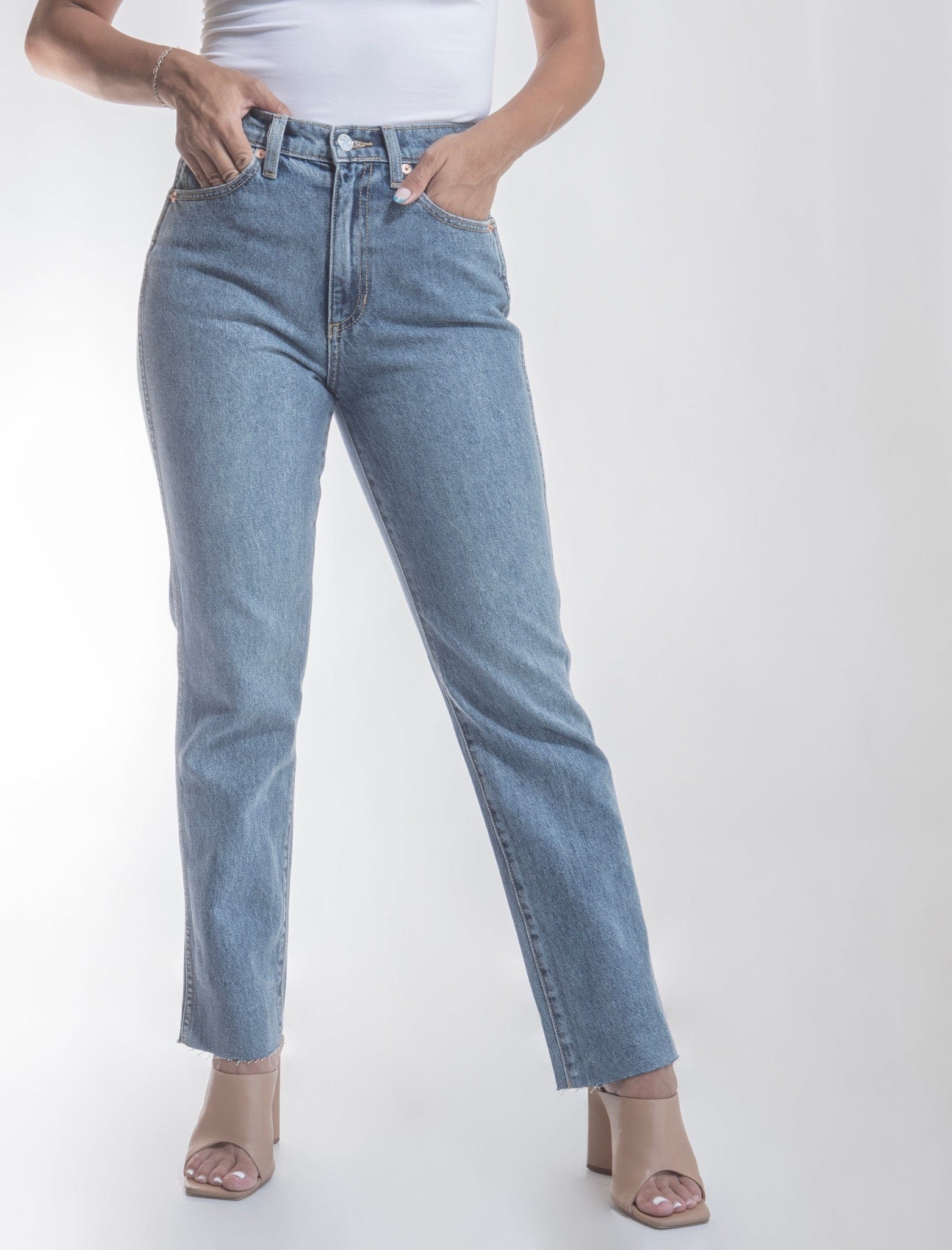 Scarlet 31 BOTTOMS Hannah High Rise Straight Leg Jeans