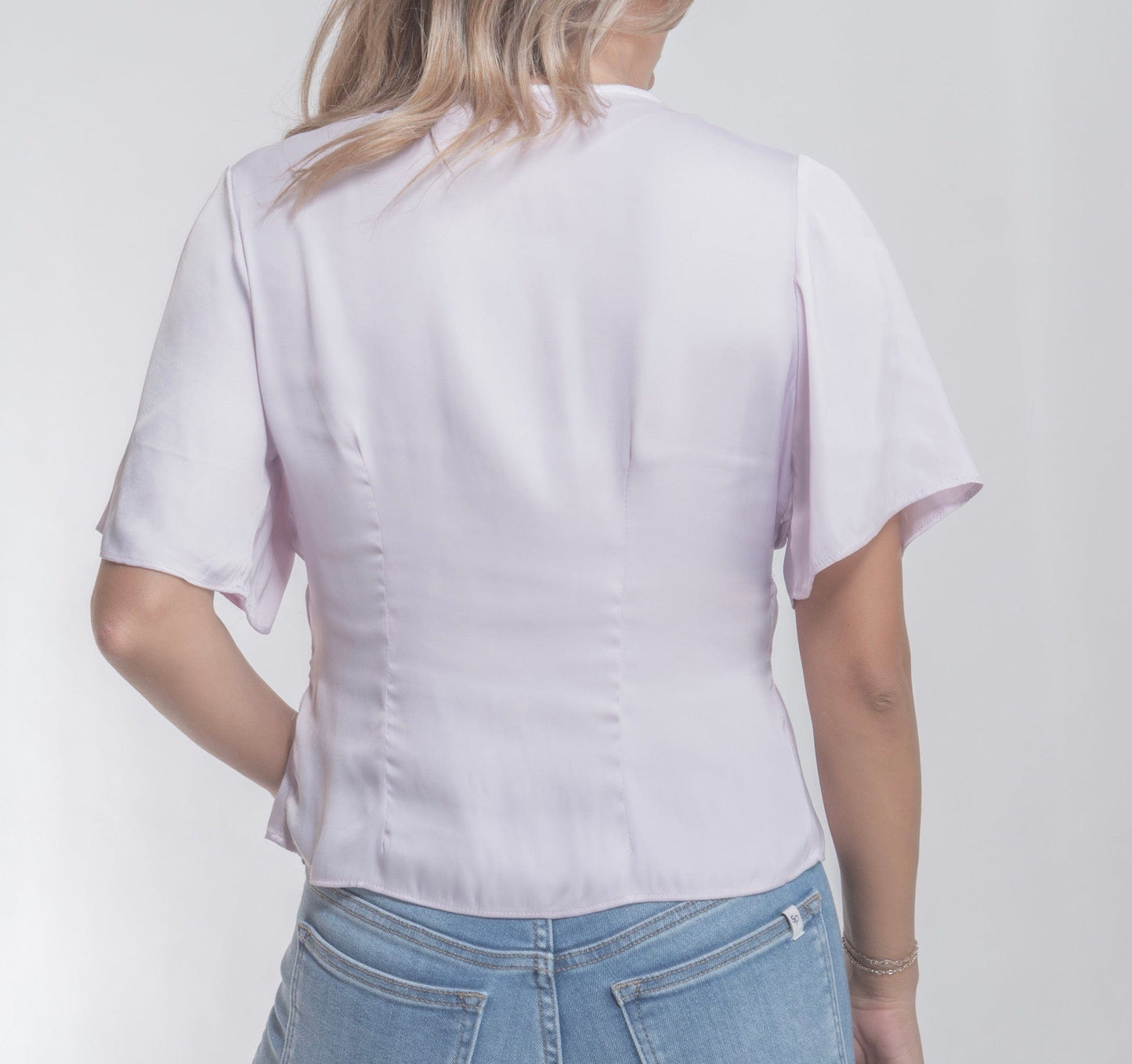 Scarlet 31 TOP Clara Light Pink Button Down Top