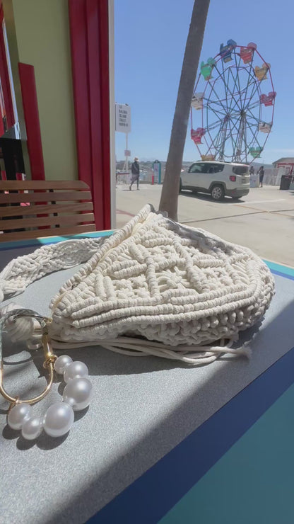 Macrame Cross Body Bag