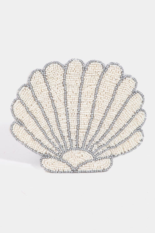 Scarlet 31 Accessories Beaded Seashell Coin Purse