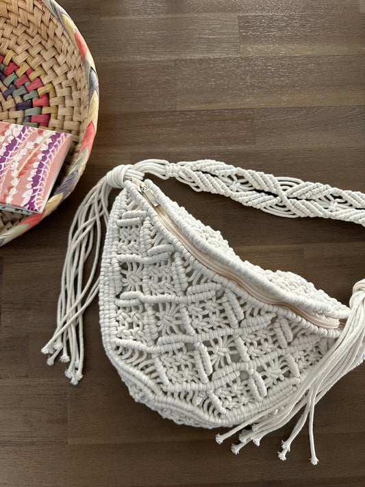 Scarlet 31 Accessories Macrame Cross Body Bag Macrame Cross Body Bag
