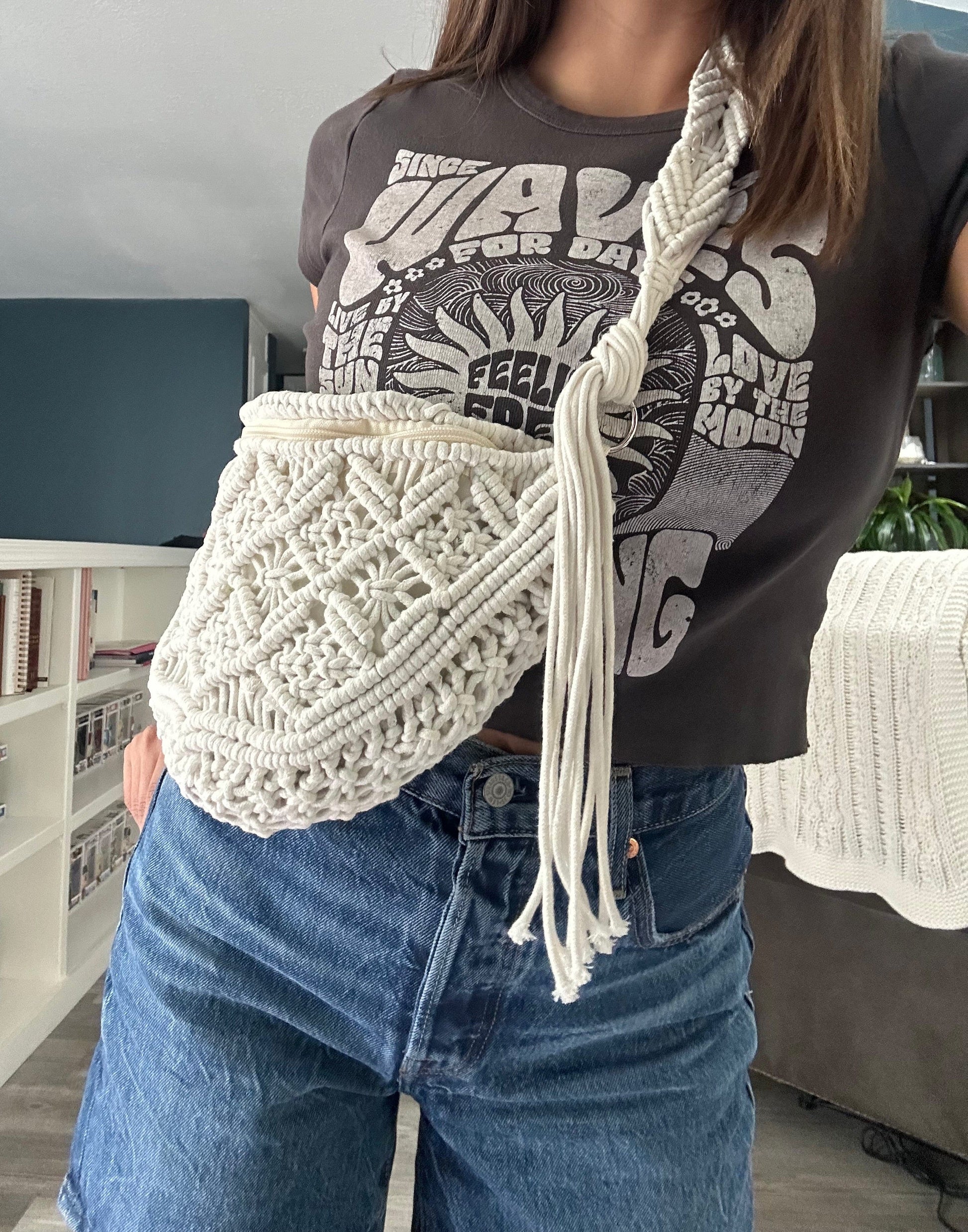 Scarlet 31 Accessories Macrame Cross Body Bag Macrame Cross Body Bag
