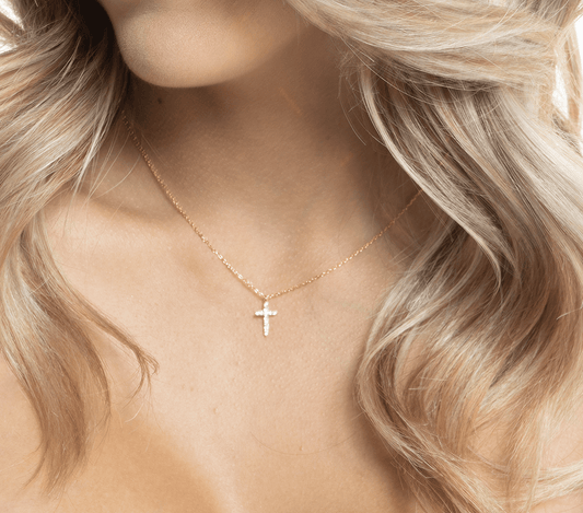 Scarlet 31 Accessories 18K Gold Plated Tetelestai Cross Necklace