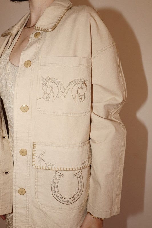 Scarlet 31 OUTERWEAR COWGIRL TWILL JACKET COWGIRL TWILL JACKET