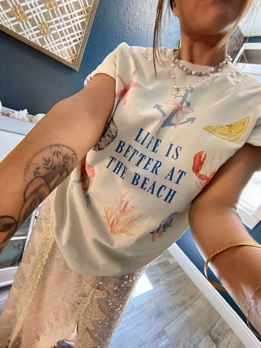 Scarlet 31 TOP Beach Life Oversize Tee Beach Life Oversize Tee