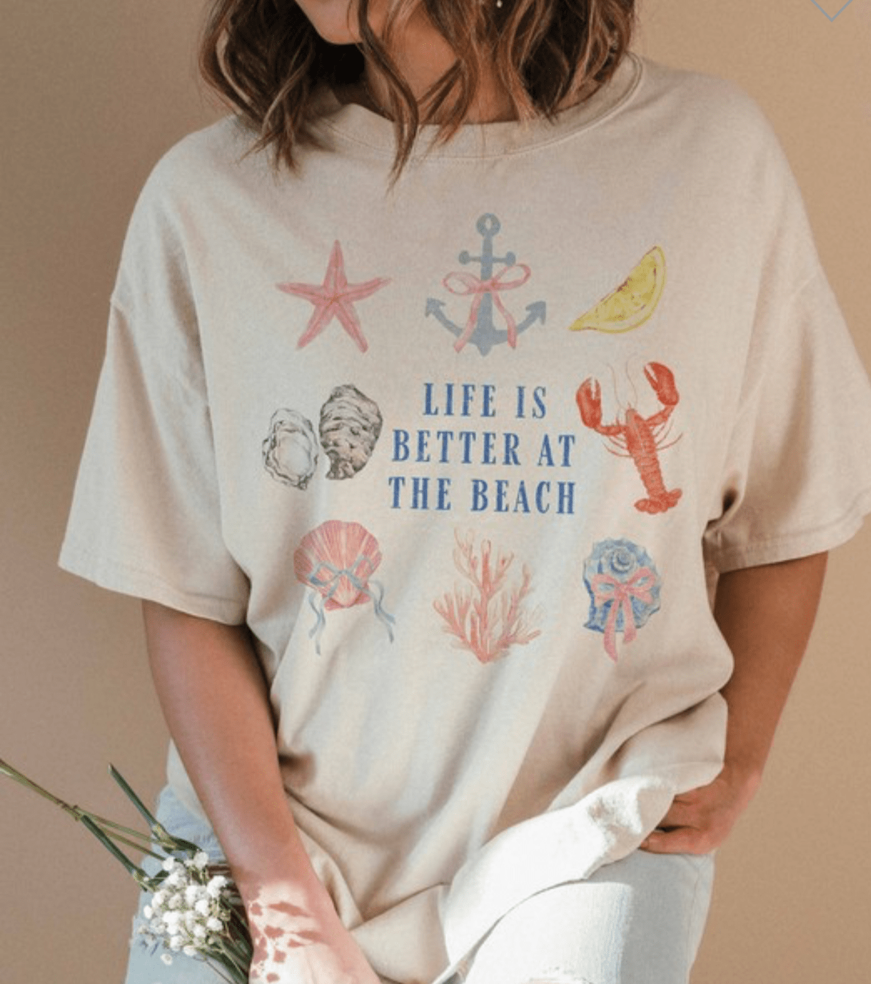 Scarlet 31 TOP Beach Life Oversize Tee Beach Life Oversize Tee